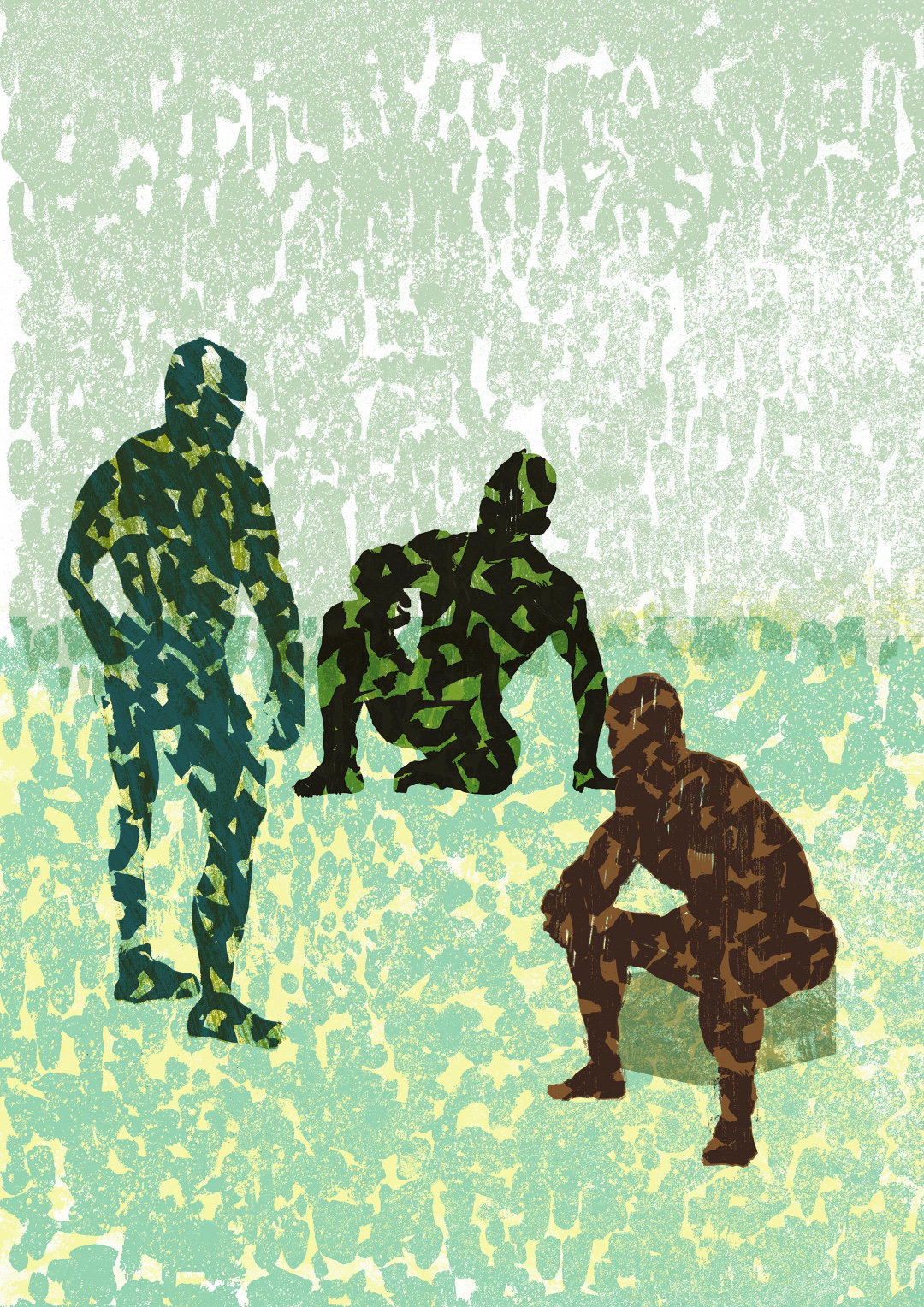 Three Wrestlers